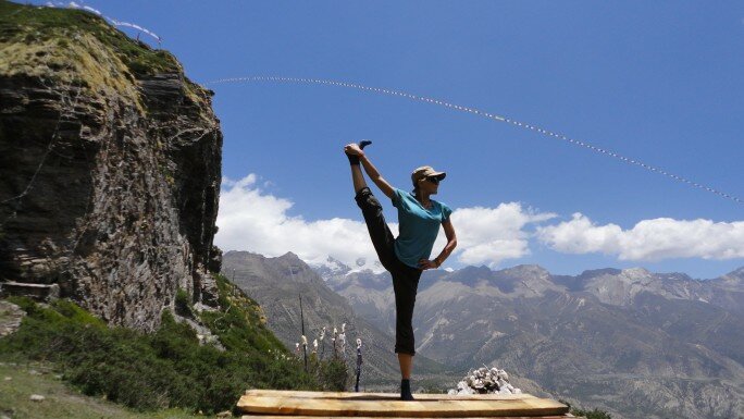Yoga in the Mountains
